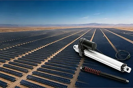 Solar Tracking Linear Actuator Project in Samarkand, Uzbekistan